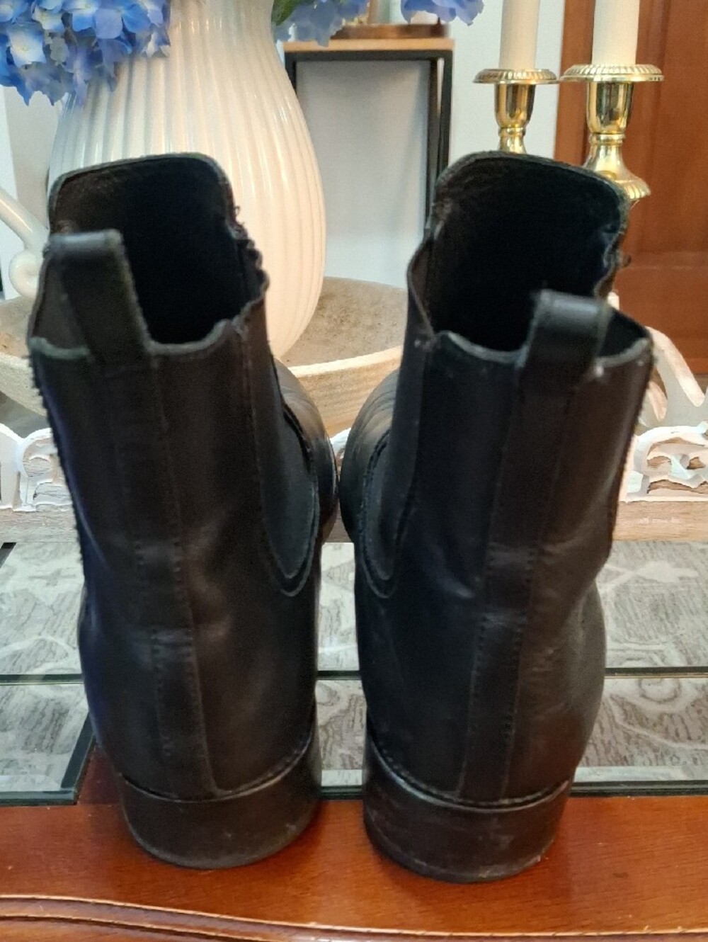 Thursday Boot Company Veronica Black Leather Chelsea Boots Size 10 - Picture 7 of 9